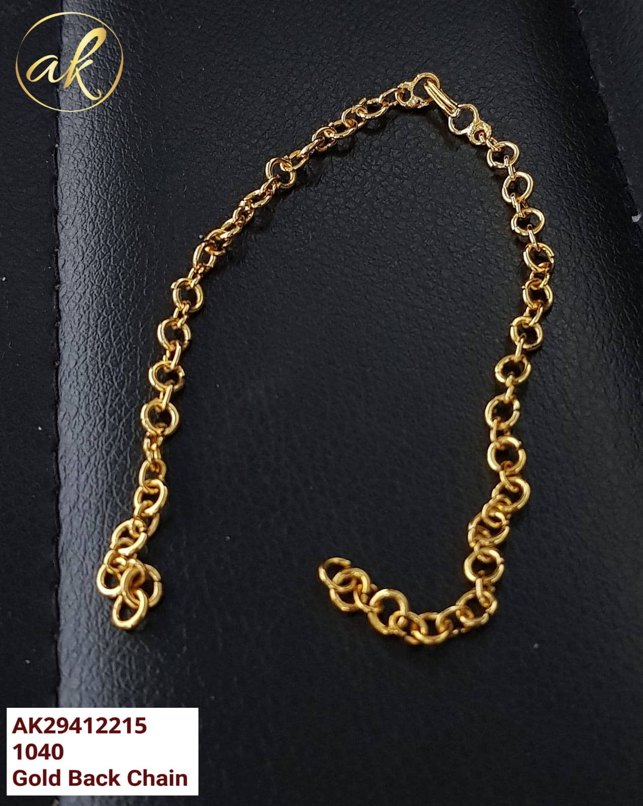 DREAMJWELL - Gold Finish Ring Type Back Chain - DJ32738 – dreamjwell