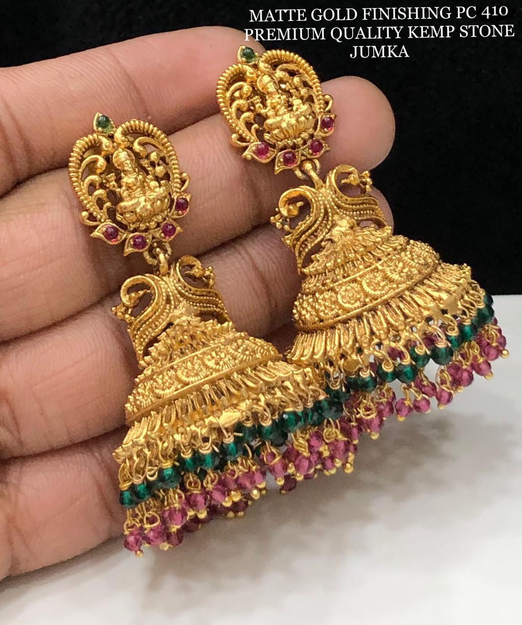 Discover 133+ temple earrings jhumkas latest