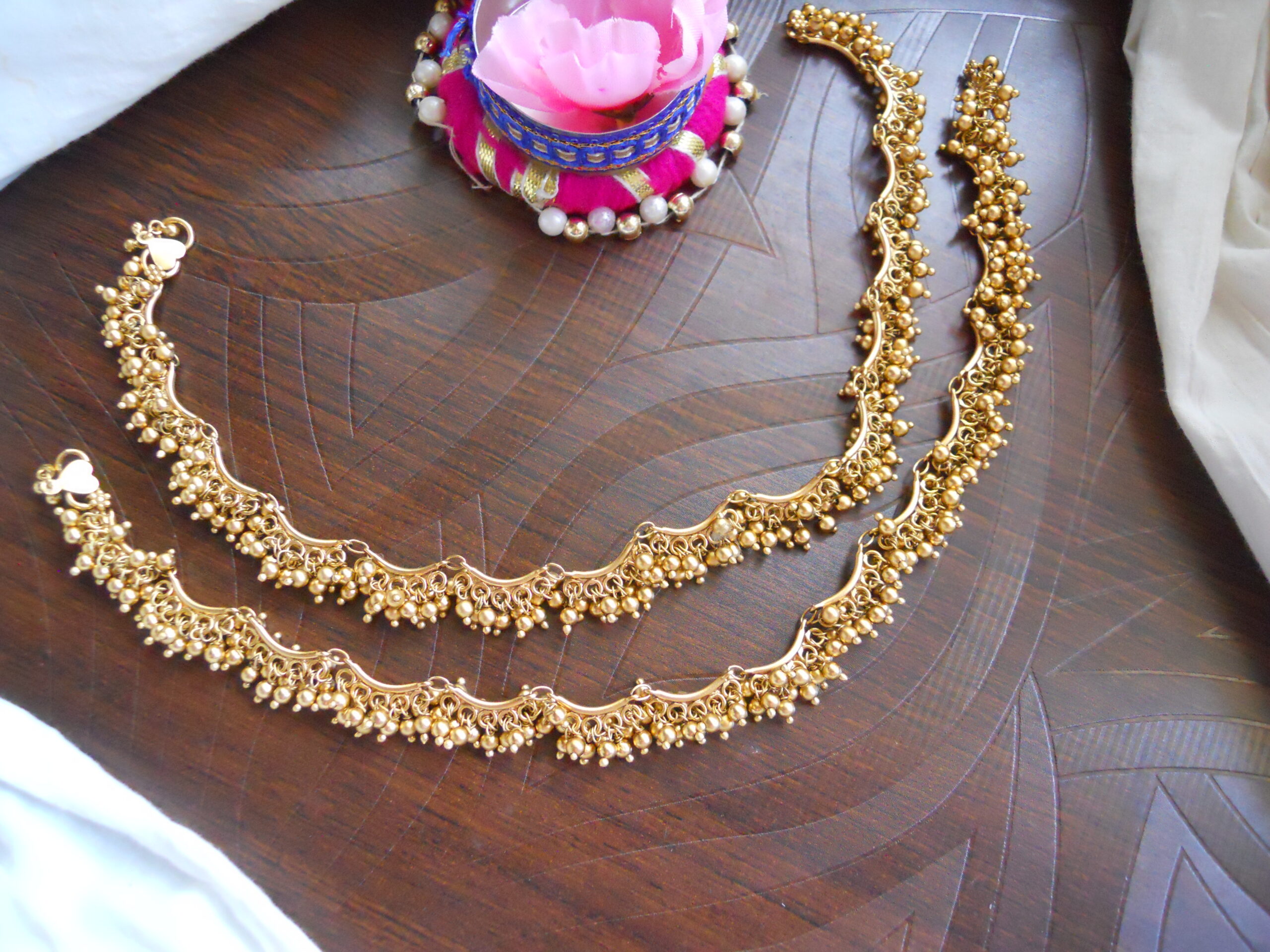 Gold deals bridal anklets