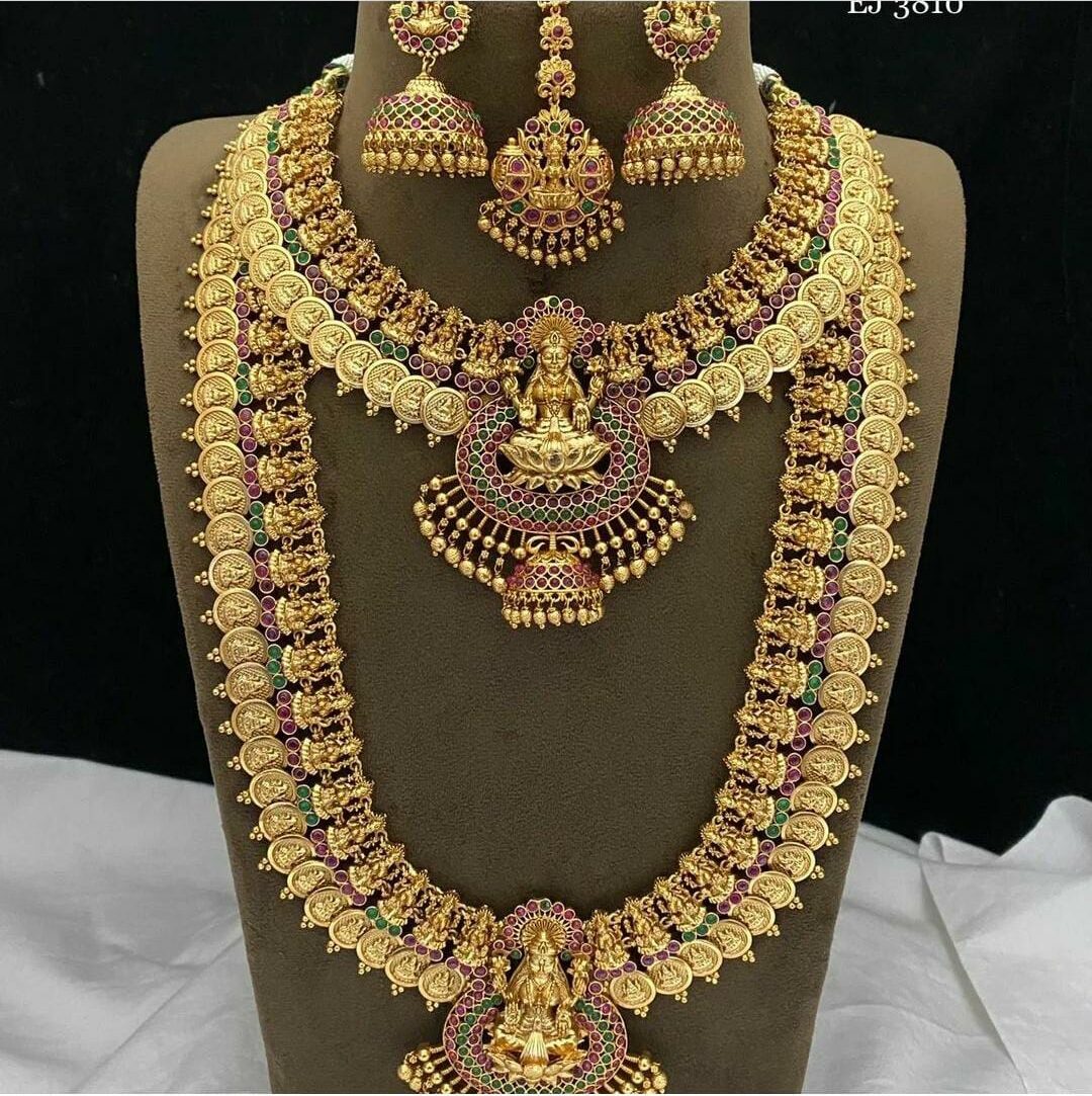 Semi Bridal Combo Temple NeckP SudhiFashionHub