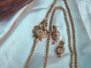 Mugappu Chain with Earrings-SFHME91