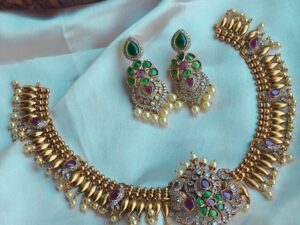 Elephant Parrot Design Necklace-SHFEP82