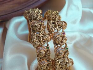 Temple With Peacock Bangles-SFHTP63