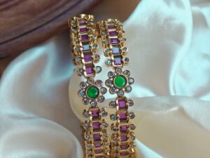 Antique Multi Stone Bangle-SFHMU41